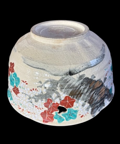 清水焼 雲錦 透かし大鉢 桜 紅葉 菓子鉢 色絵 金彩 もみじ 大鉢 飾皿 和食器 陶磁器 骨董品 アンティーク