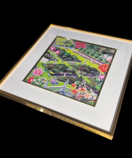 スカルプチャーガーデン ヒロ・ヤマガタ 額装 風景 壁掛 絵画 アート ポスター 雑貨 インテリア アンティーク コレクション
