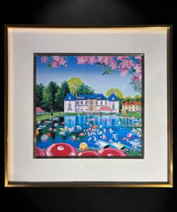 プリンセスクラブ ヒロ・ヤマガタ Summer Pond 額装 風景 壁掛 絵画 アート ポスター 雑貨 インテリア アンティーク コレクション