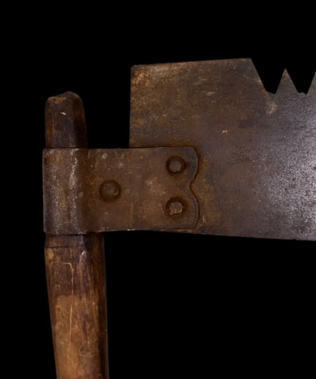 イギリス ヴィンテージ 両手引き鋸 クロスカットソー 大鋸 窓鋸 ノコギリ 古民具 装飾品 時代物 古道具 骨董品 アンティーク