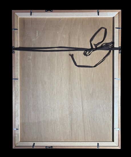 板画家 森 貘郎 桐の底にて啼くは筒鳥 木版画 サイン入り 額装 風景 額 壁掛 絵画 雑貨 インテリア アンティーク コレクション
