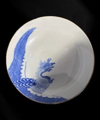時代物 古伊万里 染付 大鉢 鳳凰 盛り鉢 在銘 鉢 取り皿 飾り皿 和食器 陶器 伊万里 骨董品 アンティーク