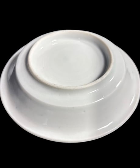 【5客セット】古伊万里 染付 印判 小皿 唐獅子牡丹図 丸皿 豆皿 時代物 和食器 骨董品 アンティーク