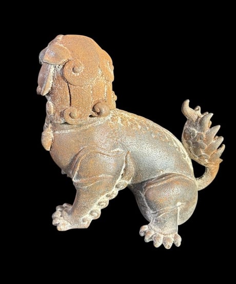 銅製 獅子 香炉 中国 唐獅子 置物 香道具 茶道具 古美術 オブジェ 金属工芸 骨董品 アンティーク