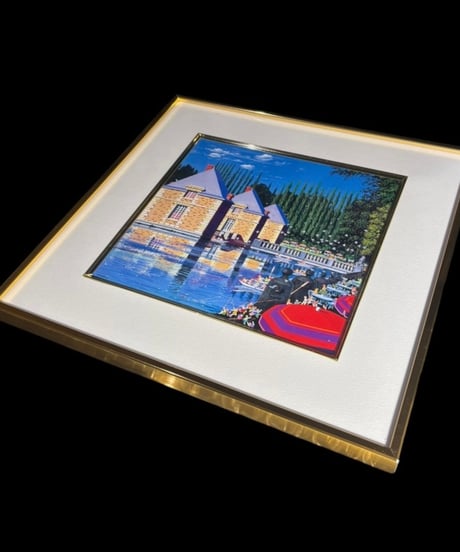 ウォーター・キャッスル ヒロ・ヤマガタ Water Castle 額装 風景 壁掛 絵画 アート ポスター 雑貨 インテリア アンティーク コレクション