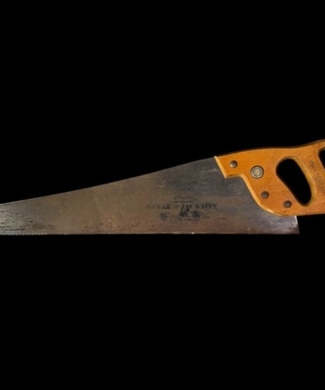 イギリス アンティーク Spear&Jackson 木製 ハンドソー ヴィンテージ ノコギリ 古民具 装飾品 時代物 古道具 骨董品