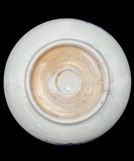 江戸期 古伊万里 染付 菓子鉢 瓢箪 馬 印判 鉢 取り皿 飾り皿 和食器 陶器 骨董品 アンティーク