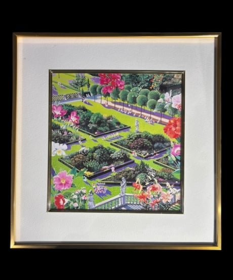 スカルプチャーガーデン ヒロ・ヤマガタ 額装 風景 壁掛 絵画 アート ポスター 雑貨 インテリア アンティーク コレクション