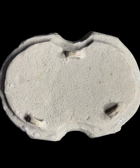 蔵出し 菓子器 白釉 草花文 変形皿 瓢箪 菓子皿 取り皿 飾皿 和食器 骨董品 アンティーク