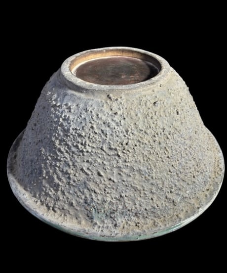 瀬戸焼 大鉢 緑釉 垂れ流し すり鉢 飾皿 和食器 古美術 時代物 骨董品 アンティーク
