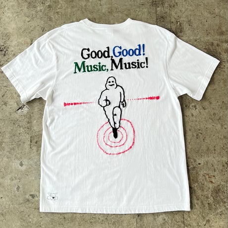 【lupus × YES】 Hand Stitch T-shirt "Good Music MAN"