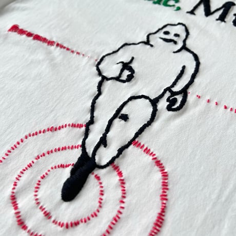 【lupus × YES】 Hand Stitch T-shirt "Good Music MAN"