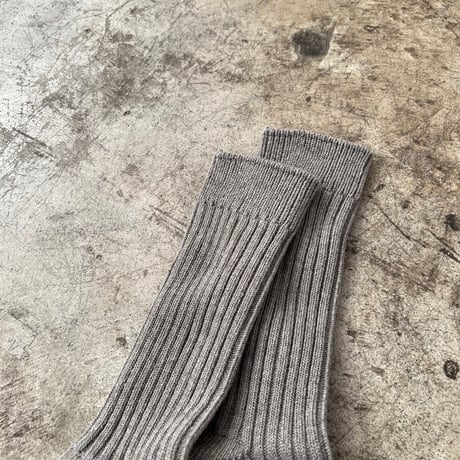 【yahae kan】Organic Cotton Blended Yak Ribbed Socks