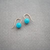 【colors】 K10 ターコイズ１粒ピアス