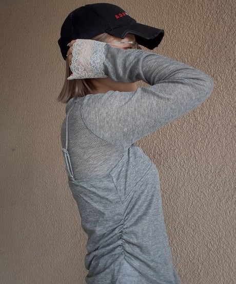 lacecuffs polo＋camiSET
