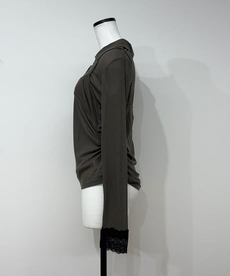 lacecuffs polo＋camiSET
