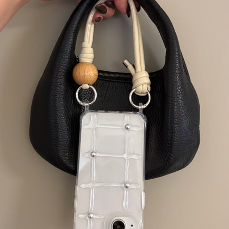 wood beads strap【Natural】Ivory