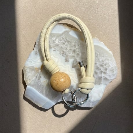 wood beads strap【Natural】Ivory