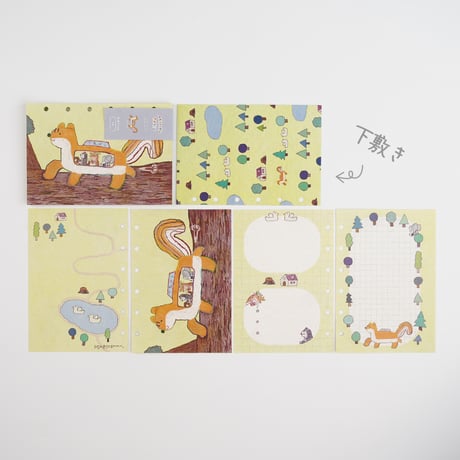 +ponpoconnn ANIMAL TAXIS オリジナルリフィル 下敷き付き M6 全10種