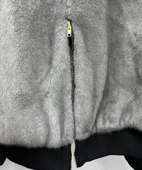 【R2603-FDB1000】  Hybrid fur blouson（1741102）