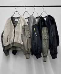 【R2603-FDB1000】  Hybrid fur blouson（1741102）