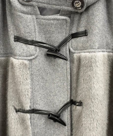 【R2603-FDK1098】 Faux fur panel duffle coat (1680083)