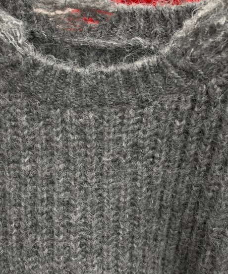 【R2603-DMN1078】  Distressed sweater (1741180）