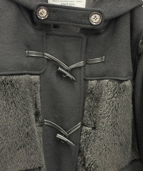 【R2603-FDK1098】 Faux fur panel duffle coat (1680083)