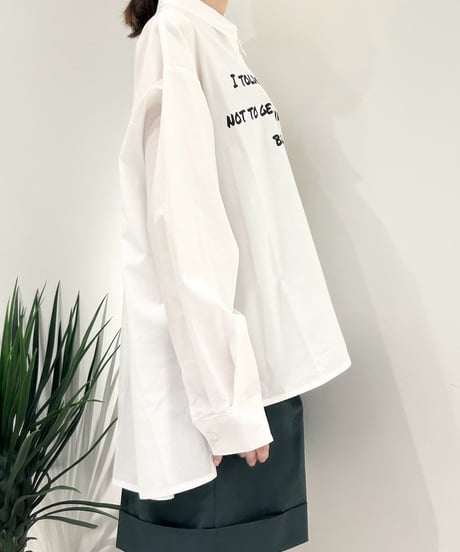 【R2603-PSH1036】 Back long print shirt（1741127）