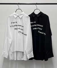 【R2603-PSH1036】 Back long print shirt（1741127）