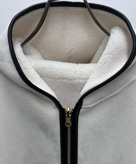 【R2603-RBV986】 Reversible boa bicolor vest（1680065）