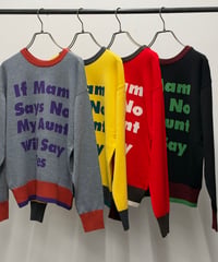 【R2603-IRN1082】 Intarsia logo sweater (1741181)