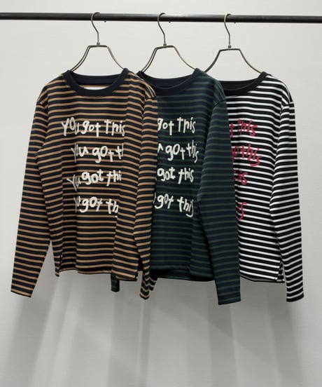 【R2603-TPR1102】 Tape print long - sleeve tee（1741186）