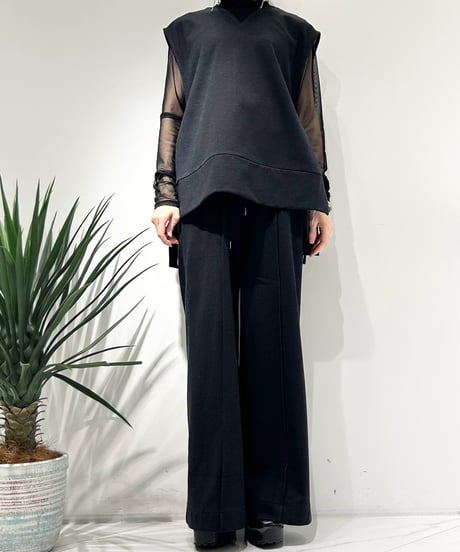 【R2603-SWP1049】 Acrylate sweat wide pants (1741134）