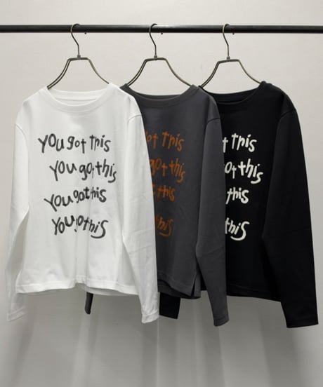 【R2603-TPR1102】 Tape print long - sleeve tee（1741186）