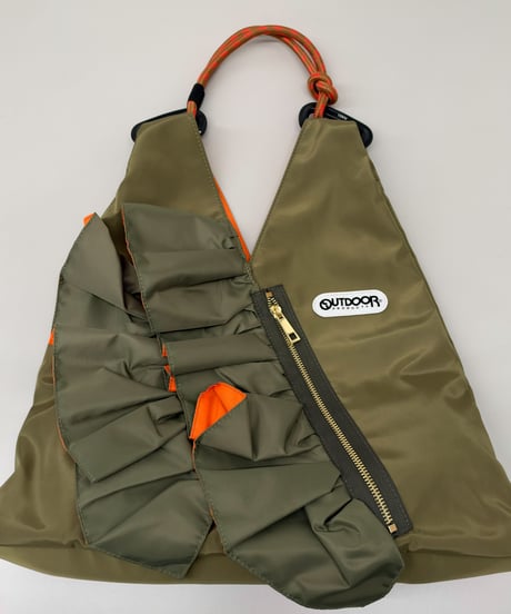 【R2603-TFB53】 Triangle bag with frills (1741189)　NEW