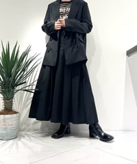 【R2603-TWS1086】 Double-waistband pleated skirt (1741163)