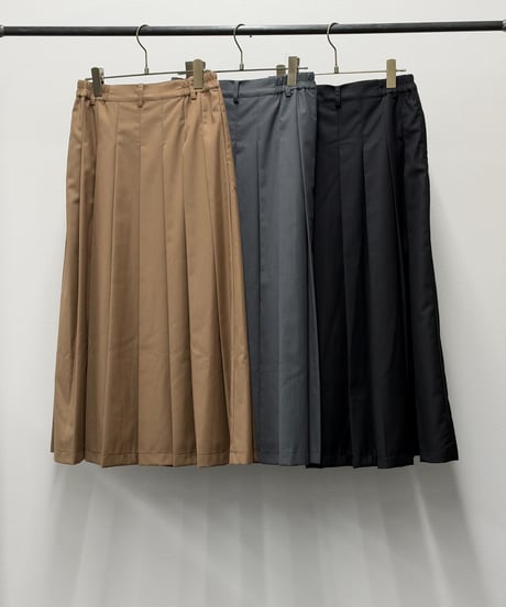 【R2603-TWS1086】 Double-waistband pleated skirt (1741163)