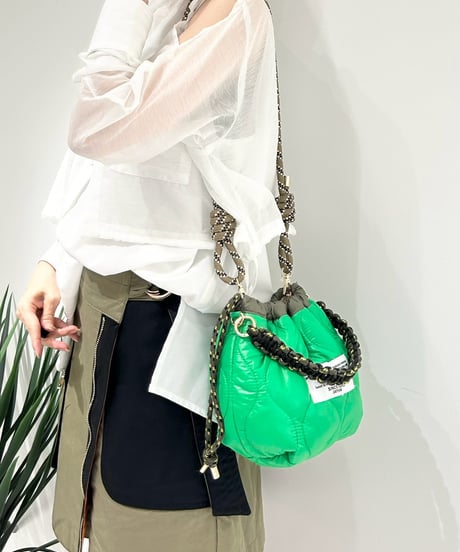 【R2603-RFQ58】 Reversible faux fur quilted bag (1741117）