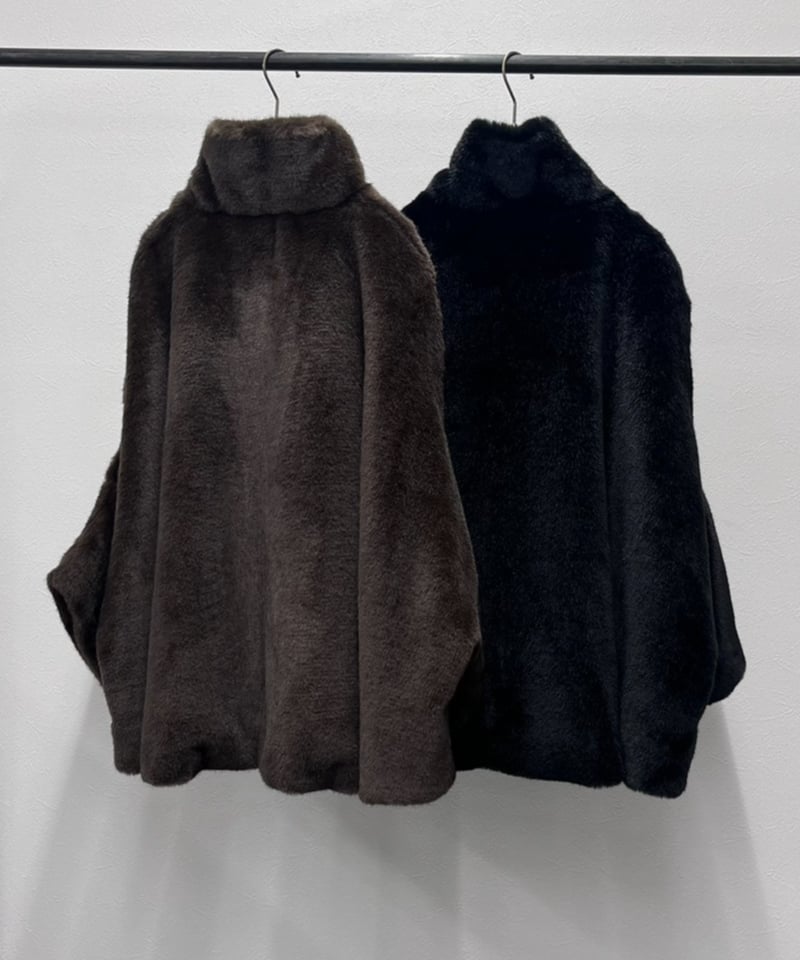 R2603-MFP997】 Mink fur poncho（1680072） | RISLE