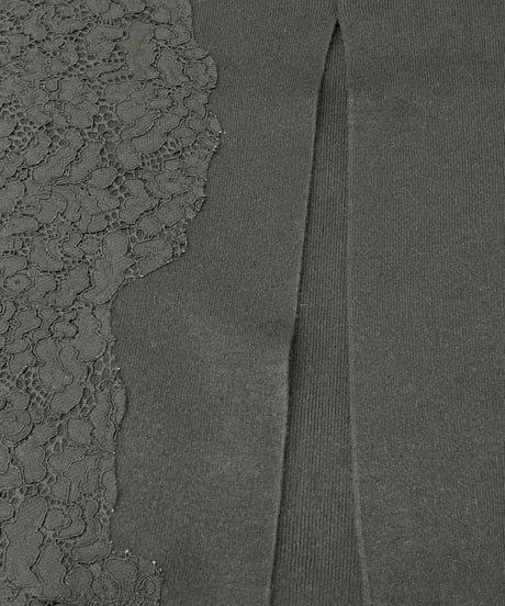 【R2603-RDS1077】 Lace panel skirt (1741178)