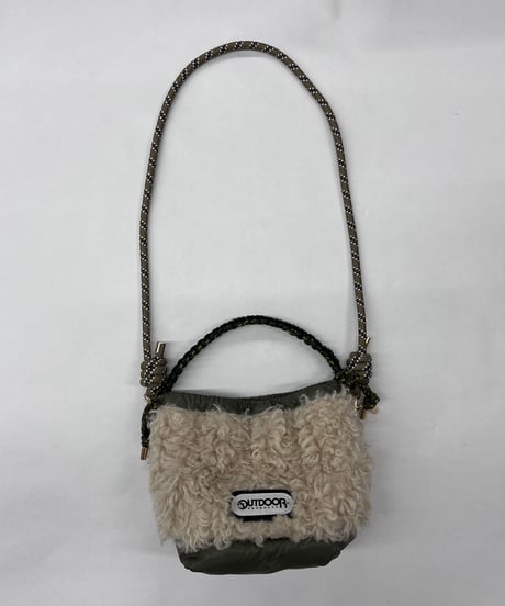 【R2603-RFQ58】 Reversible faux fur quilted bag (1741117）