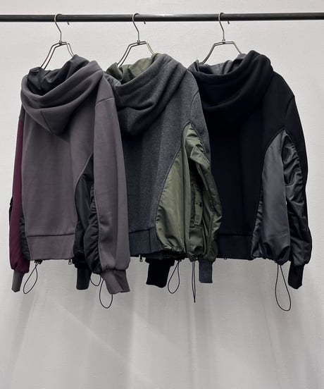 【R2603-UKP1094】 Bushed fleece hoodie (1741170)