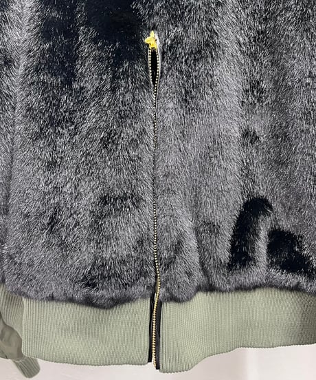 【R2603-FDB1000】  Hybrid fur blouson（1741102）