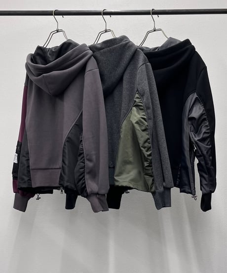 【R2603-UKP1094】 Bushed fleece hoodie (1741170)
