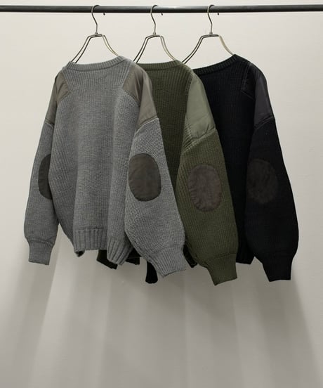 【R2603-MVN1074】 Military V-neck sweater (1741168 )