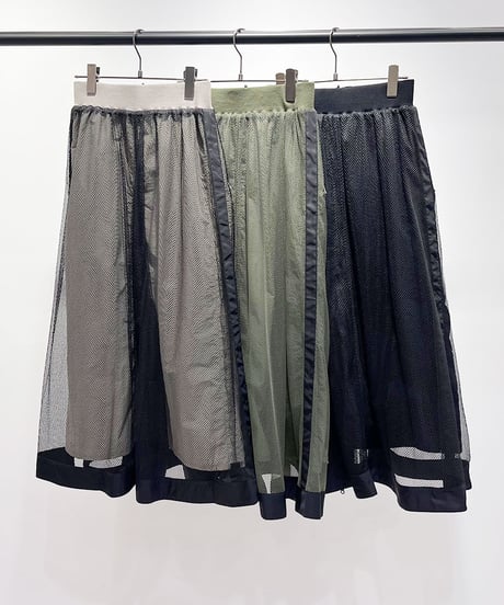 【R2603-RBK961】 Mesh skirt (1741101）