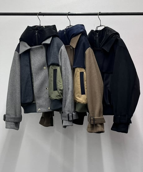 【R2603-FSB1004】 Hoodie short blouson（1680080）
