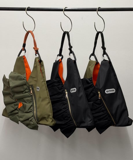 【R2603-TFB53】 Triangle bag with frills (1741189)　NEW