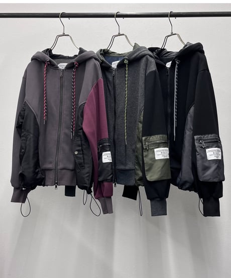 【R2603-UKP1094】 Bushed fleece hoodie (1741170)